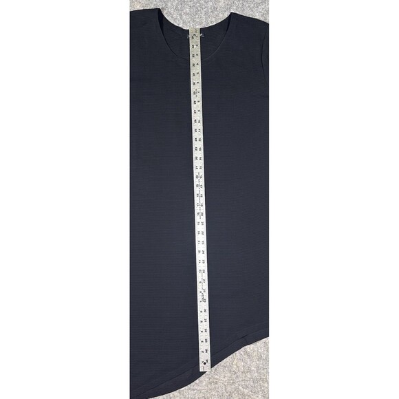 Eileen Fisher Silk Tunic Women’s XL Black Slit Asymmetric Loose Fit Blouse - Picture 8 of 10